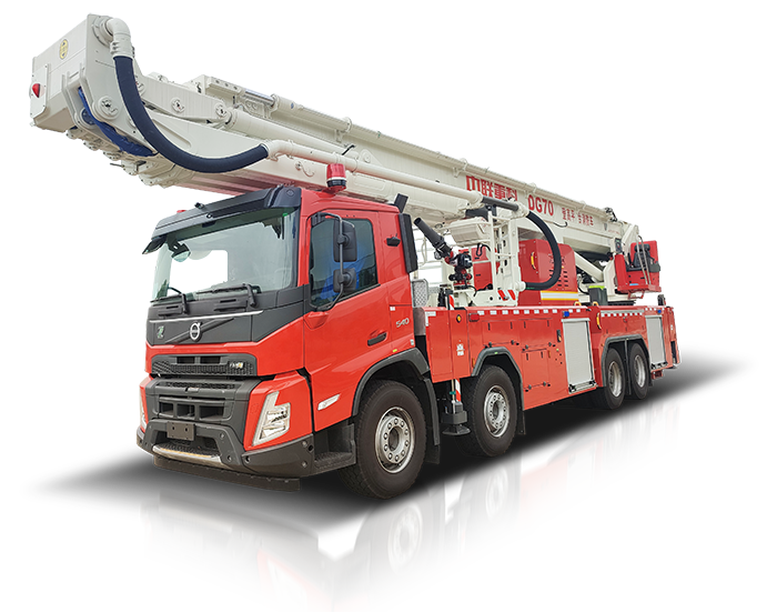 Aerial platform fire truck