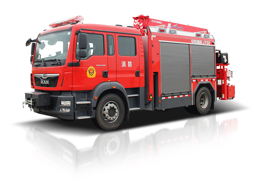 Emergency rescue fire truck